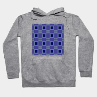 Purple squares patterns with different styles of design Hoodie